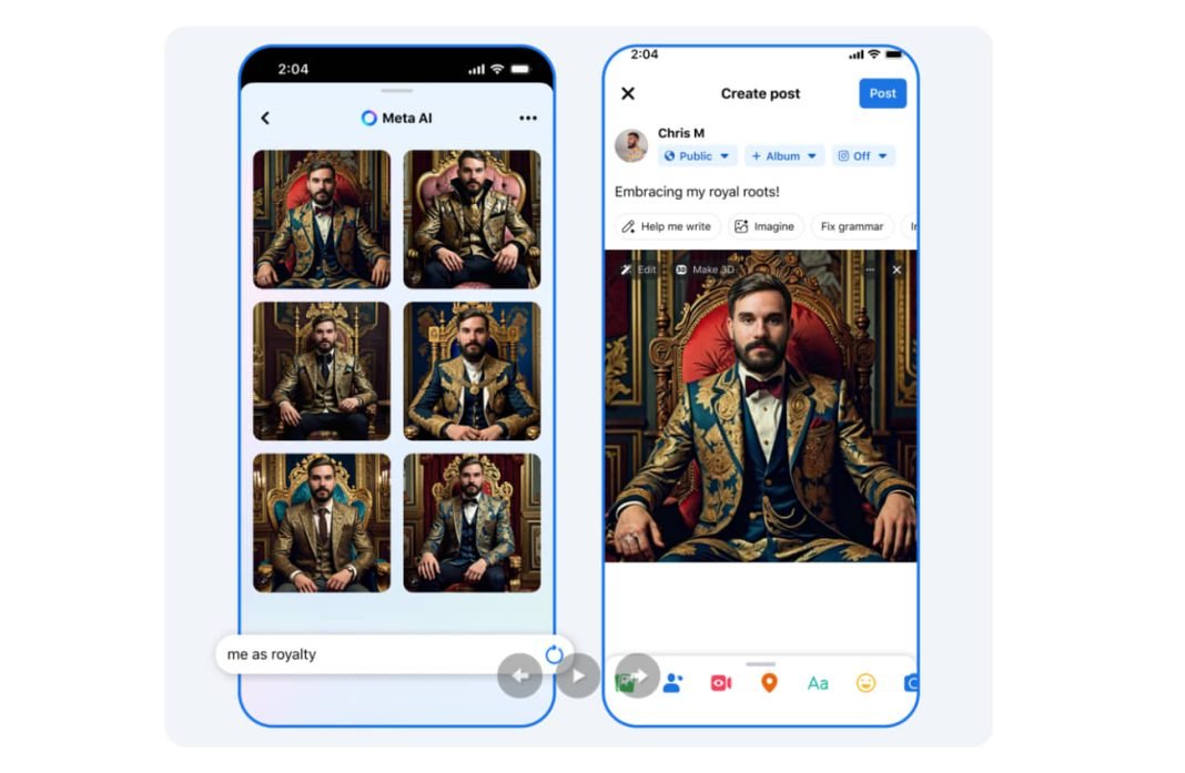 Meta uvaja funkcijo ‘Imagine’, ki jo poganja AI, za Facebook, Instagram in Messenger