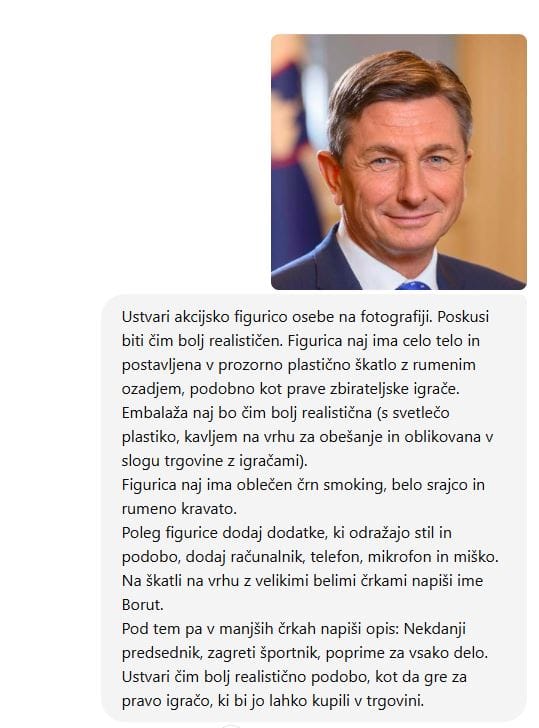 Uporabljen poziv za figurico Boruta Pahorja