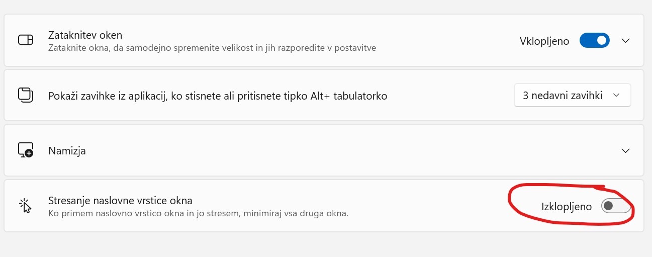 Navodila za vklop