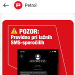 Pozor: v imenu Petrola krožijo lažna SMS-sporočila o Zlatih točkah